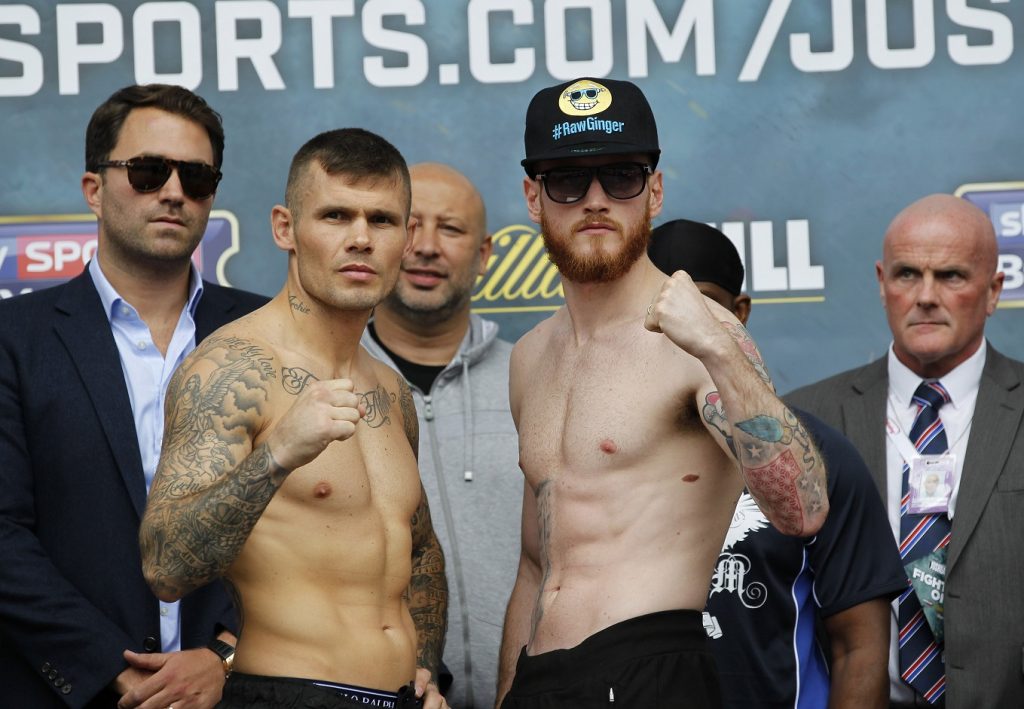 JOSHUA-BREAZEALE  WEIGH IN COVENT GARDEN,LONDON PIC;LAWRENCE LUSTIG WBA INTERNATIONAL AND FINAL ELIMINATOR FOR WBA SUPER- MIDDLEWEIGHT TITLE GEORGE GROVES AND MARTIN MURRAY  WEIGH IN BEFORE THEY CLASH TOMORROW AT LONDONS 02