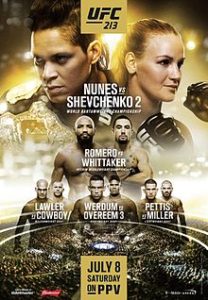 UFC 213 event poster
