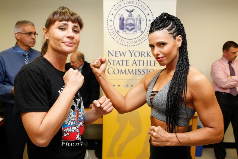 Alicia Napoleon vs Sydney LeBlanc weighin 121417