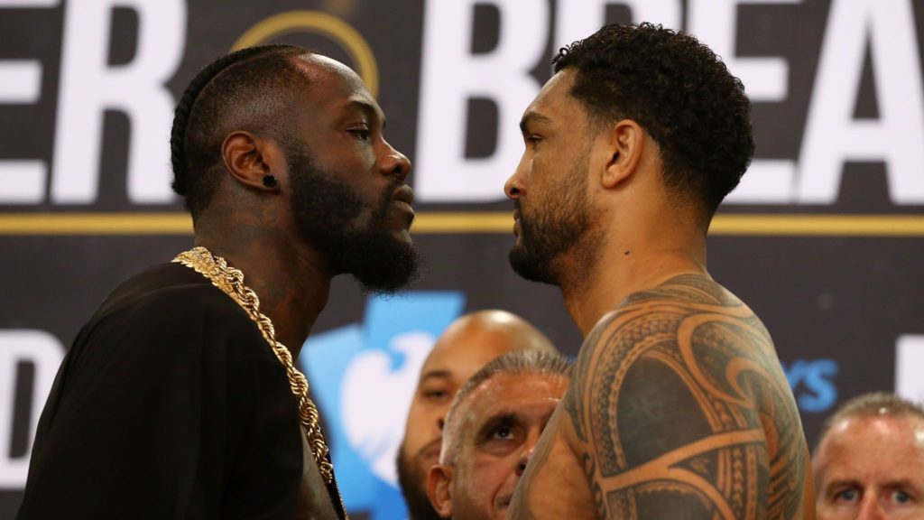 Wilder vs. Brezeale Weigh in