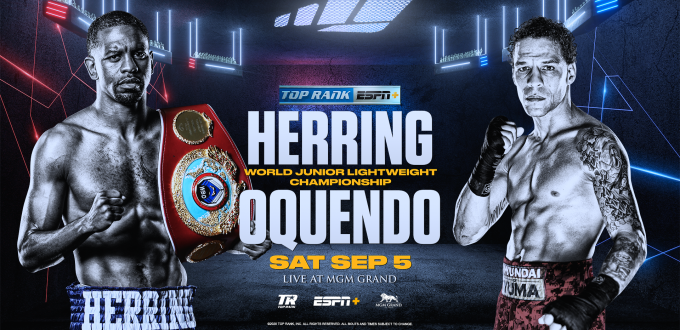 Jamel Herring to Defend Junior Lightweight World Title Against Jonathan Oquendo