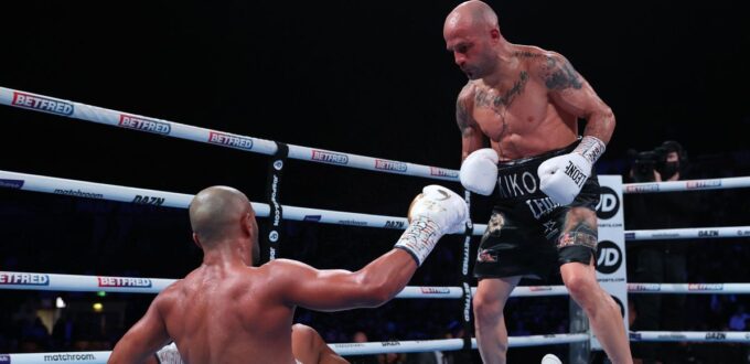 Kid Galahad brutally KOd by Kiko Martinez as Brit loses