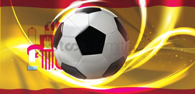spain-flag-with-soccer-ball