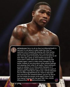 Adrien Broner Statement