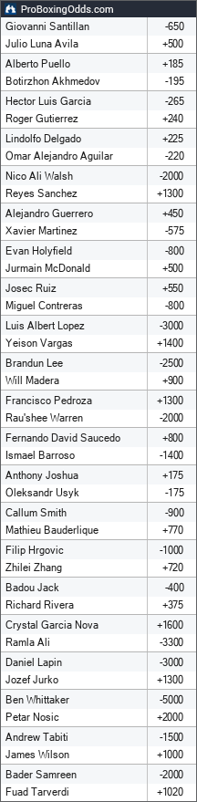 Usyk vs. Joshua 2 Odds