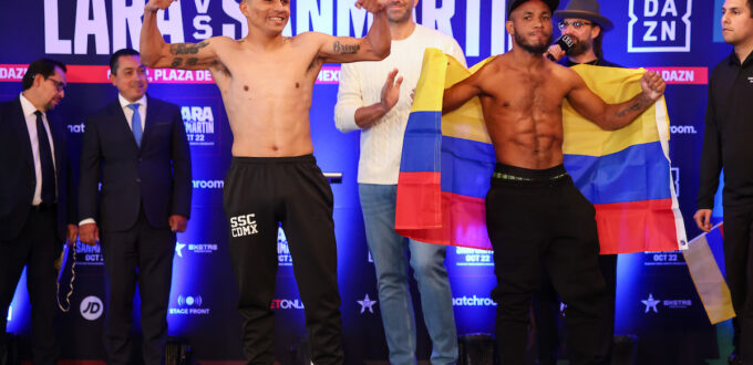 Boxing: Mauricio Lara vs Jose Sanmartin Weigh-In
