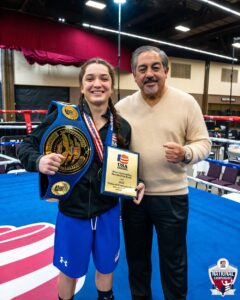 Alyssa Mendoza was named Most Outstanding Female Elite Boxers at the 2022 National Championships - Womens boxing