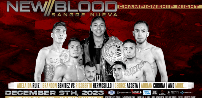 Brandon Benitez vs Rigoberto Hermosillo Headlines CBN Promotions December 9 Long Beach, CA Card 21 New Blood Championship Night