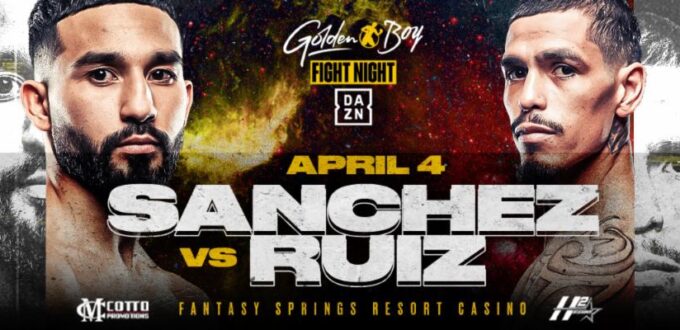 WBC SUPER BANTAMWEIGHT CONTINENTAL LATINO CHAMPION TITO SANCHEZ TO FACE ERIK RUIZ IN INDIO, CA