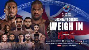 anthony joshua vs daniel dubois weigh in slug