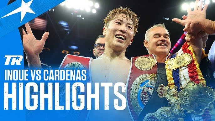 Inoue Comes off Deck to Stop Cardenas, Espinoza Stops Vazquez in Las Vegas – Video Highlights