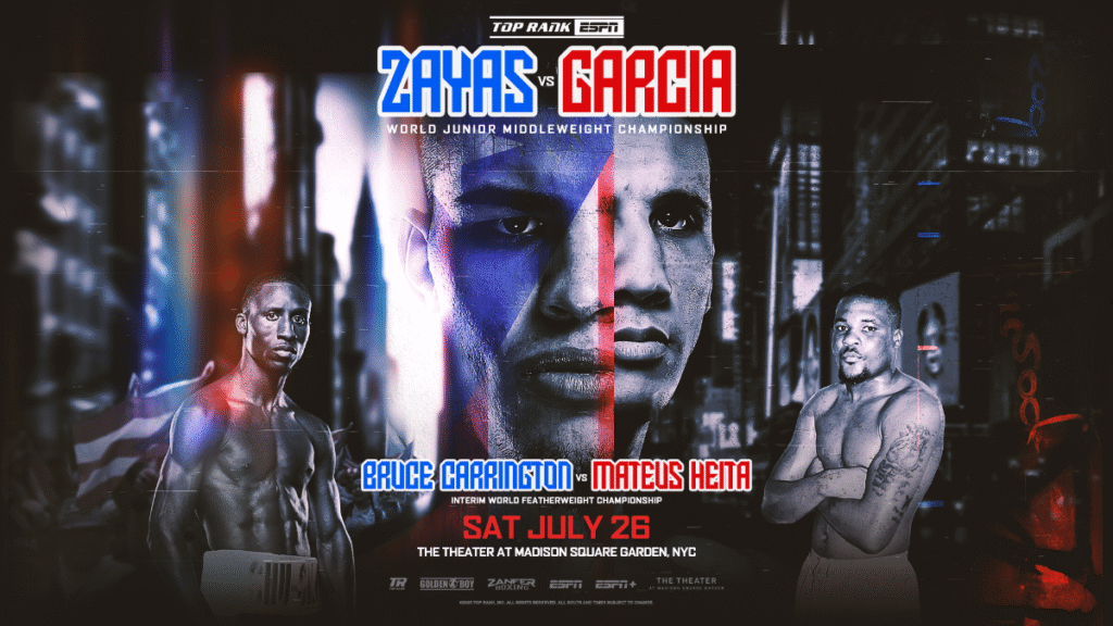 Puerto Rican Star Xander Zayas to Battle Mexico’s Jorge Garcia at MSG