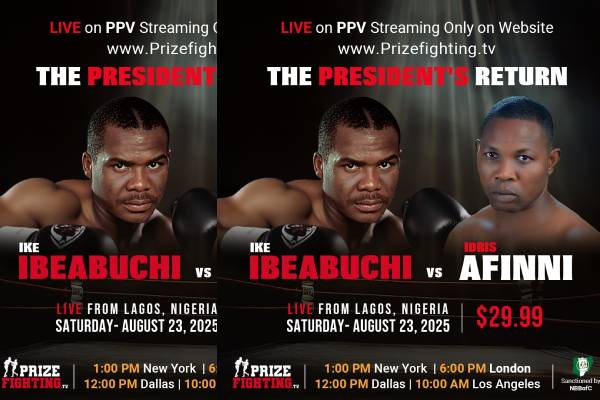 Ike Ibeabuchi Faces New Opponent Idris Afinni August 23 in Lagos, Nigeria – Interview