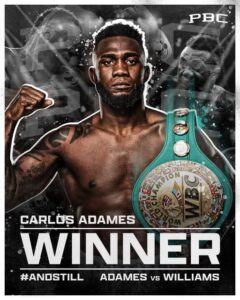 CARLOS ADAMES RETAINS HIS WBC MIDDLEWEIGHT TITLE IN ORLANDO, FL - VIDEO HIGHLIGHTS