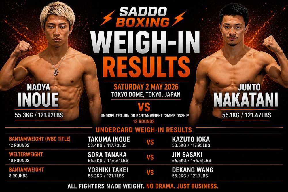 Naoya Inoue vs. Junto Nakatani Weigh-in & Press Conference Video