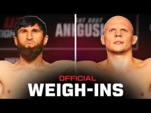 UFC Abu Dhabi Ankalaev vs Guskov Weigh-Ins Video Highlights