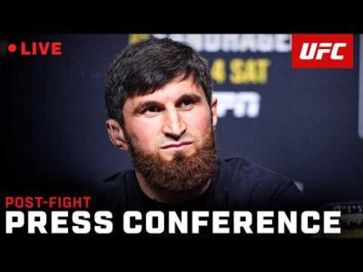 Magomed Ankalaev def. Bogdan Guskov by TKO UFC Abu Dhabi post-fight press conference video highlights