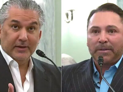 Nick Khan and Oscar De La Hoya testify before the Senate Commerce Committee on the Ali Act