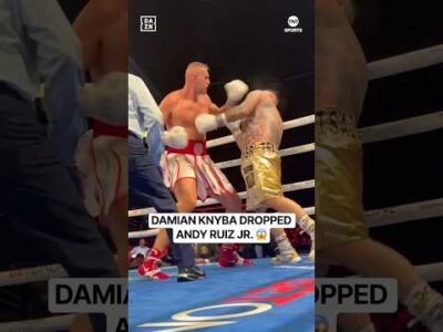 Damian Knyba drops Andy Ruiz Jr in round 7