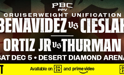 Benavidez vs. Cieslak Cruiserweight Unification Bout Signed for December 2026 Arizona