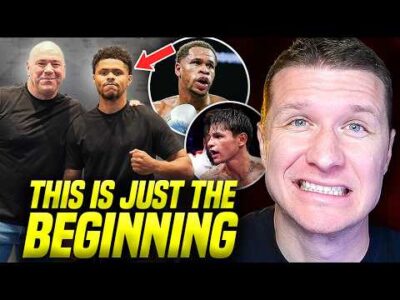 Shakur Stevenson and Dana White Zuffa Boxing