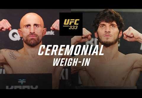 ufc 333 volkanovski vs evloev weigh in