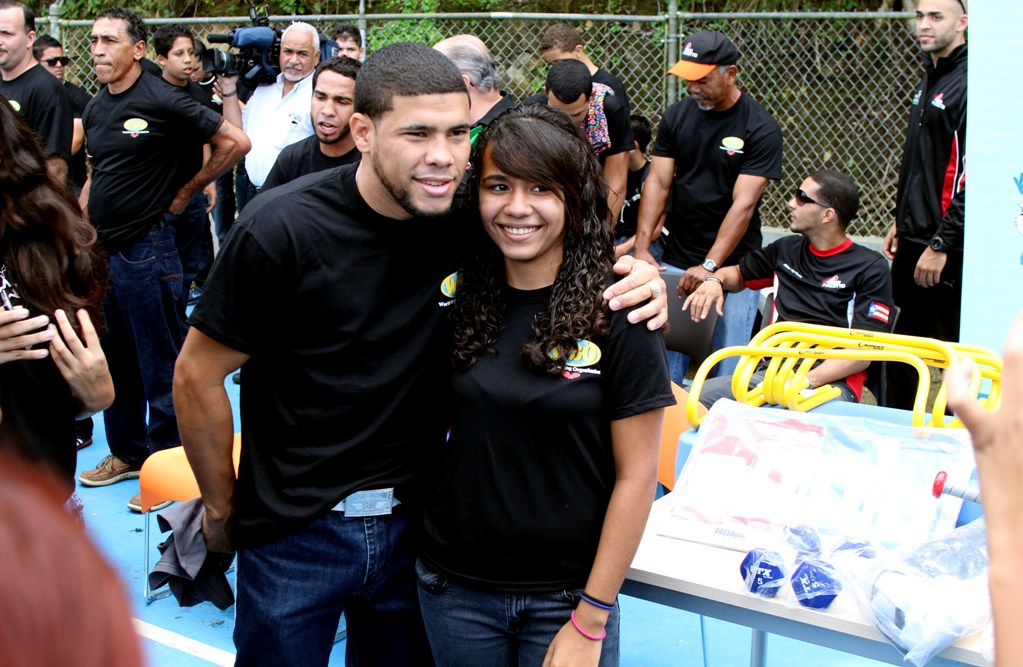 30 nov 2012 WBO Kids Drug Free in Aguas Buenas Puerto Rico Juanma Lopez