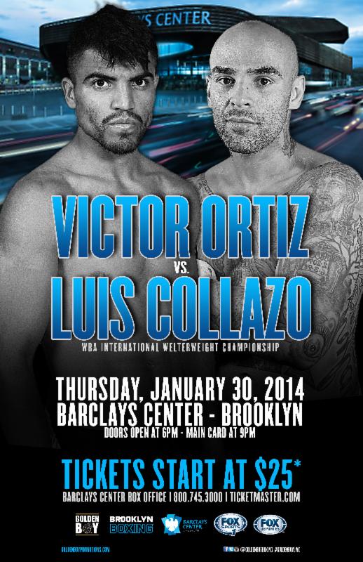 Victor Ortiz vs. Luis Collazo Tickets On Sale 10 1541