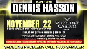 18 Year-old Sammy Berman to make pro debut against Jamikey Woods at Valley Forge Casino and Resort 16 21774 300