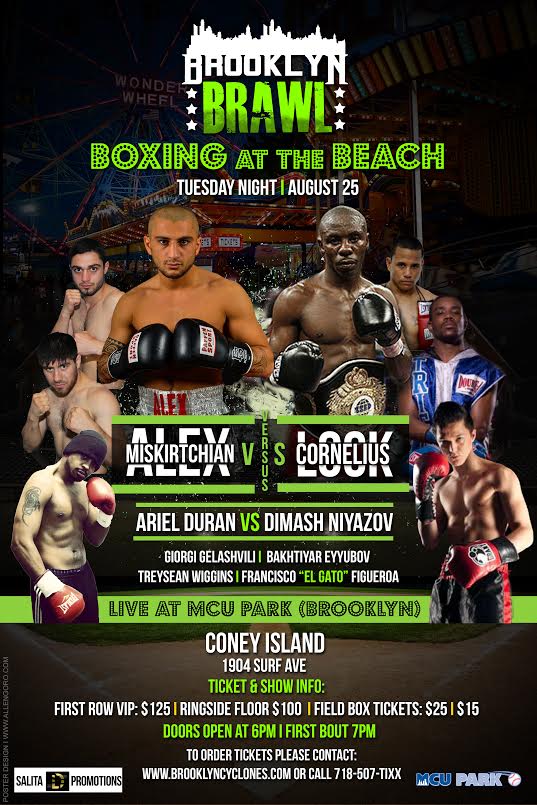 Salita Promotions Presents Boxing at the Beach MCU Park Coney Island 26 Salitanewposter