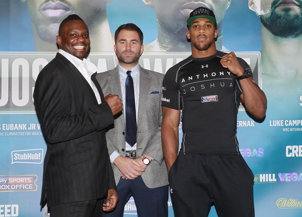 REAL COMBAT MEDIA UK: Anthony Joshua: Dillian Whyte’s amateur win means nothing. 13 02 BOXING PRESS CONFERENCE FOUR SEASONS HOTEL,,LONDON PIC; LAWRENCE LUSTIG BRITISH AND COMMONWEALTH HEAVYWEIGHT TITLE ANTHONY JOSHUA AND DILLIAN WHYTE COME FACE TO FACE BEFORE THEY MEET AT LODONS 02 ARENA ON SATURDAY(12TH DECEMBER) ON EDDIE HEARNS PROMOTION