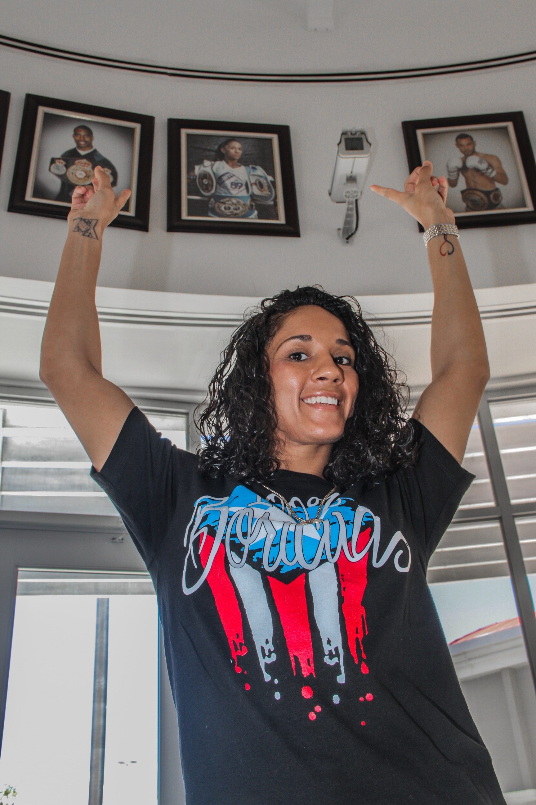 Amanda en la Comisión de Boxeo Profesional de PR