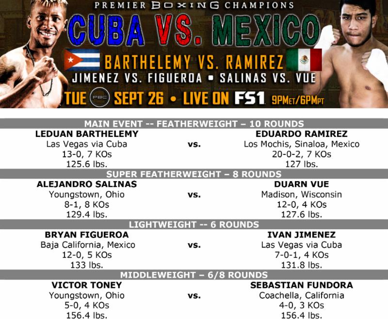september 26 bout sheet 2