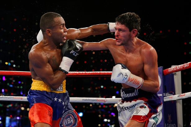 Jamie McDonnell in action with Liberio Solis