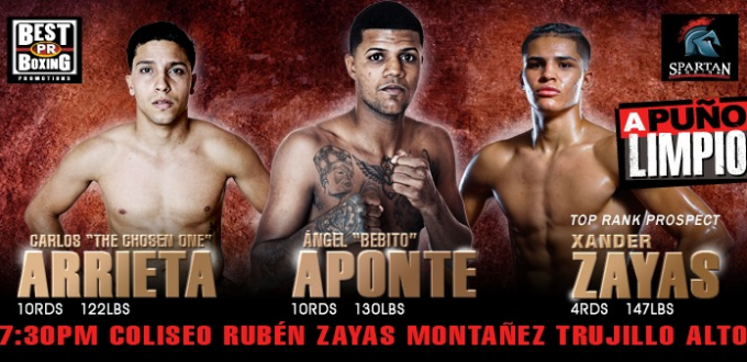 PR BEST BOXING PROMOTIONS "A PUÑO LIMPIO" Friday, February 28, 2020 Weights 87 image