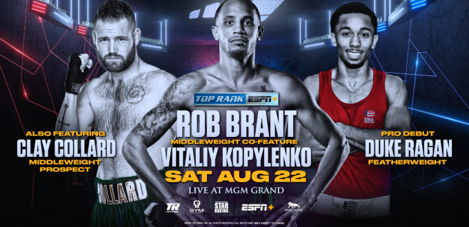 ob Brant-Vitaliy Kopylenko and the Return of "Cassius" Clay Collard Set for Eleider Alvarez-Joe Smith Jr. Card