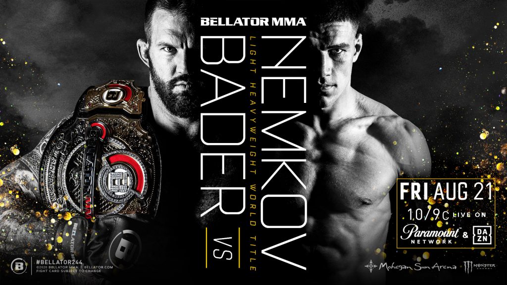 RYAN BADER DEFENDS LIGHT HEAVYWEIGHT WORLD TITLE AGAINST VADIM NEMKOV ON FRIDAY, AUG. 21 21 image002