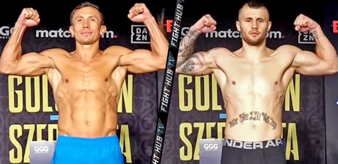 GGG vs. Szeremeta Weigh in