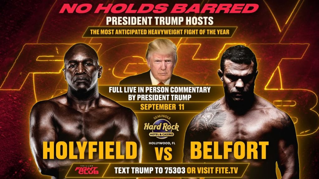 donald trump holyfield vs belfort