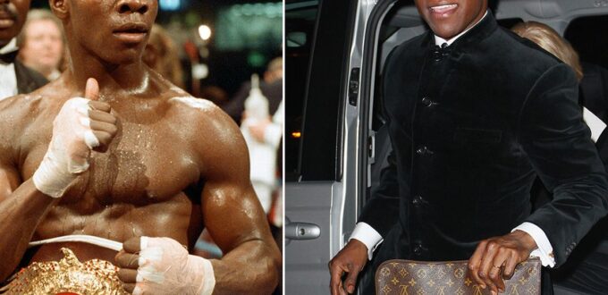 Chris Eubank mugged