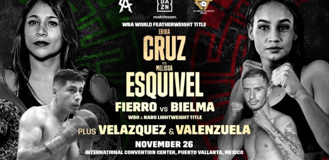 Erika Cruz Will Face Mellissa Esquivel on DAZN