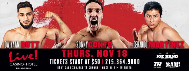JOE HAND PROMOTIONS HAS A NEW MAIN EVENT FOR NOV 18th IN PHILLY 19 Picture1