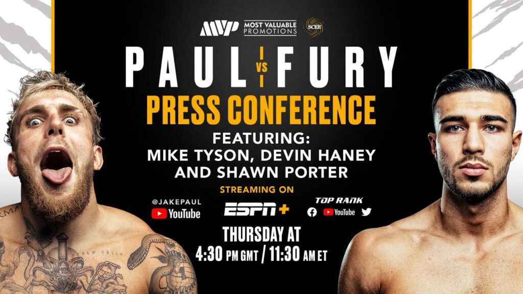 Jake Paul vs. Tommy Fury Press Conference