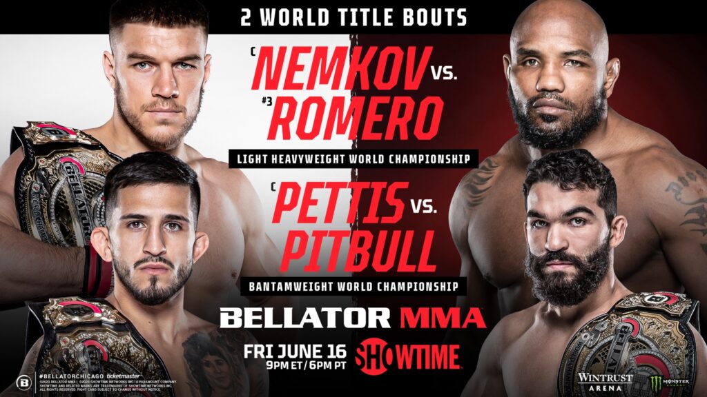 BELLATOR 297: NEMKOV VS. ROMERO / PETTIS VS. PITBULL CARD COMPLETE WITH THE ADDITION OF SIX NEW BOUTS 20 Bellator 297 Adds 6 more fights