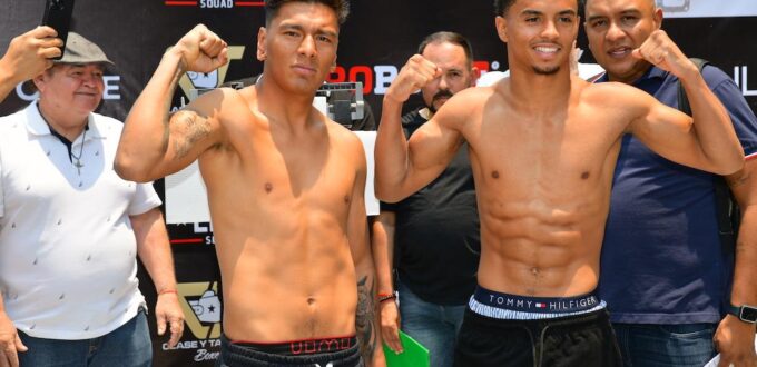 CANELO ALVAREZ PROMOTIONS WEIGH-IN PHOTOS FROM GUADALAJARA, MEXICO