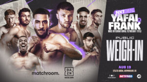 GALAL YAFAI VS. TOMMY FRANK WEIGH-IN VIDEO FROM BIRMINHAM, UK 26 Weighin 16x9