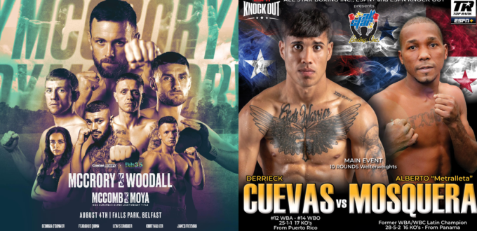 ESPN+ Boxing Cards in Panama City, Panama & Belfast, Ireland Friday Night