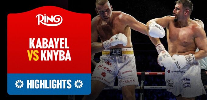 AGIT KABAYEL STOPS DAMIAN KNYBA IN OBERHAUSEN, GERMANY - VIDEO HIGHLIGHTS