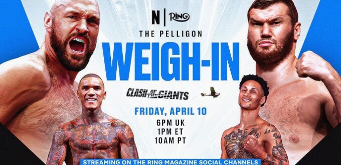 Tyson Fury vs. Arslanbek Makmudov Weigh in Video