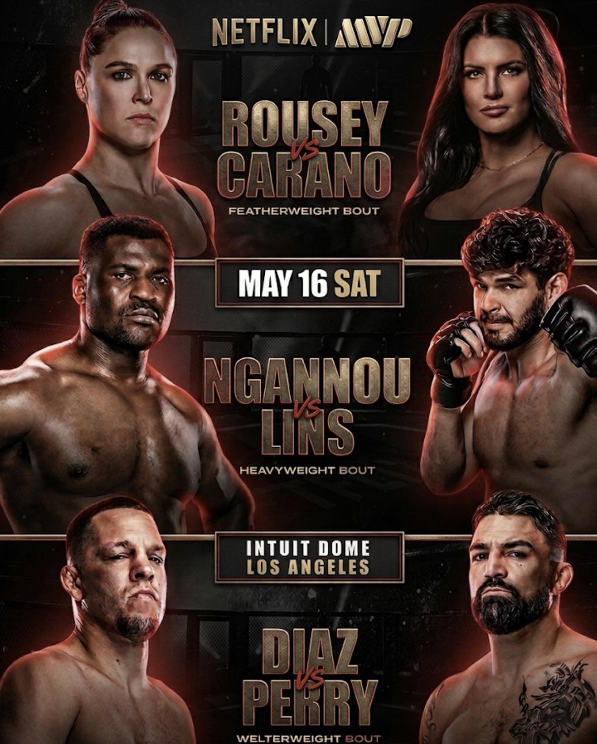 RONDA ROUSEY VS. GINA CARANO WEIGH-IN, FACE-OFF SHOW, PRESSER & BETTING ODDS 25 701757255 1413308454174644 183845755962018381 n